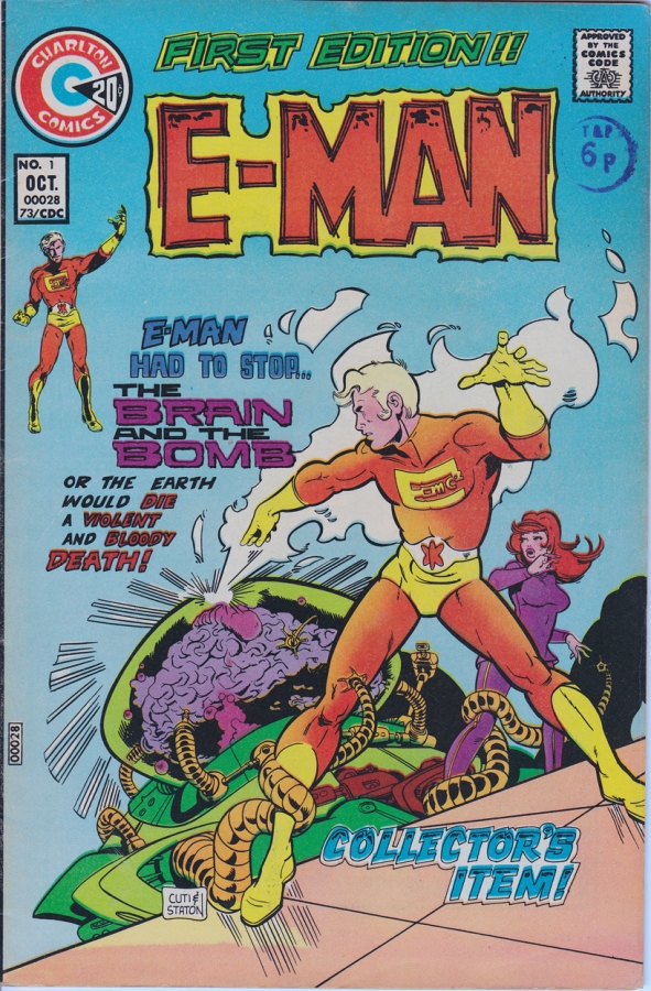 Cover for E-Man Issue1 edited for color cast